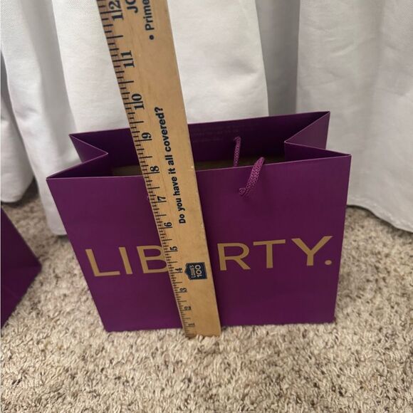 Liberty of London Shopping Bag - Purple‎ & Gold set of seven - Picture 7 of 12